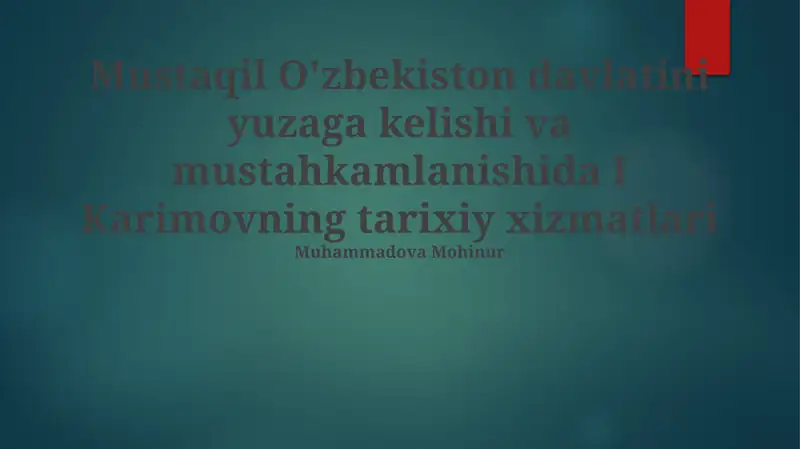 Qishloq xo'jaligini rivojlantirish