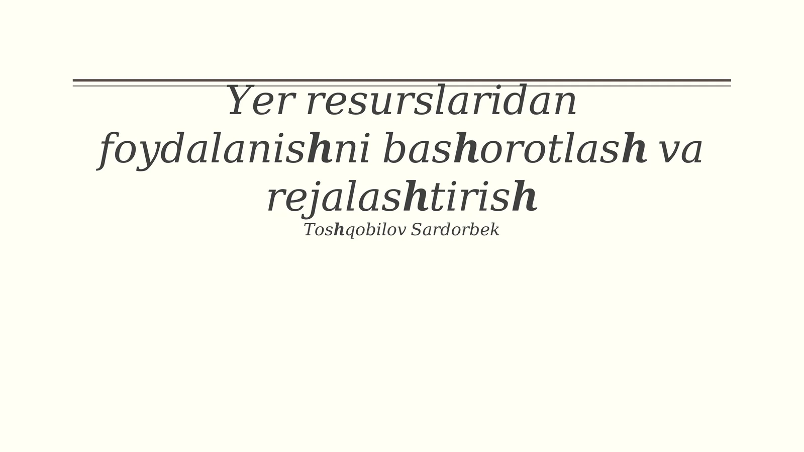 Resurslarni tejash va qayta ishlash texnologiyalari