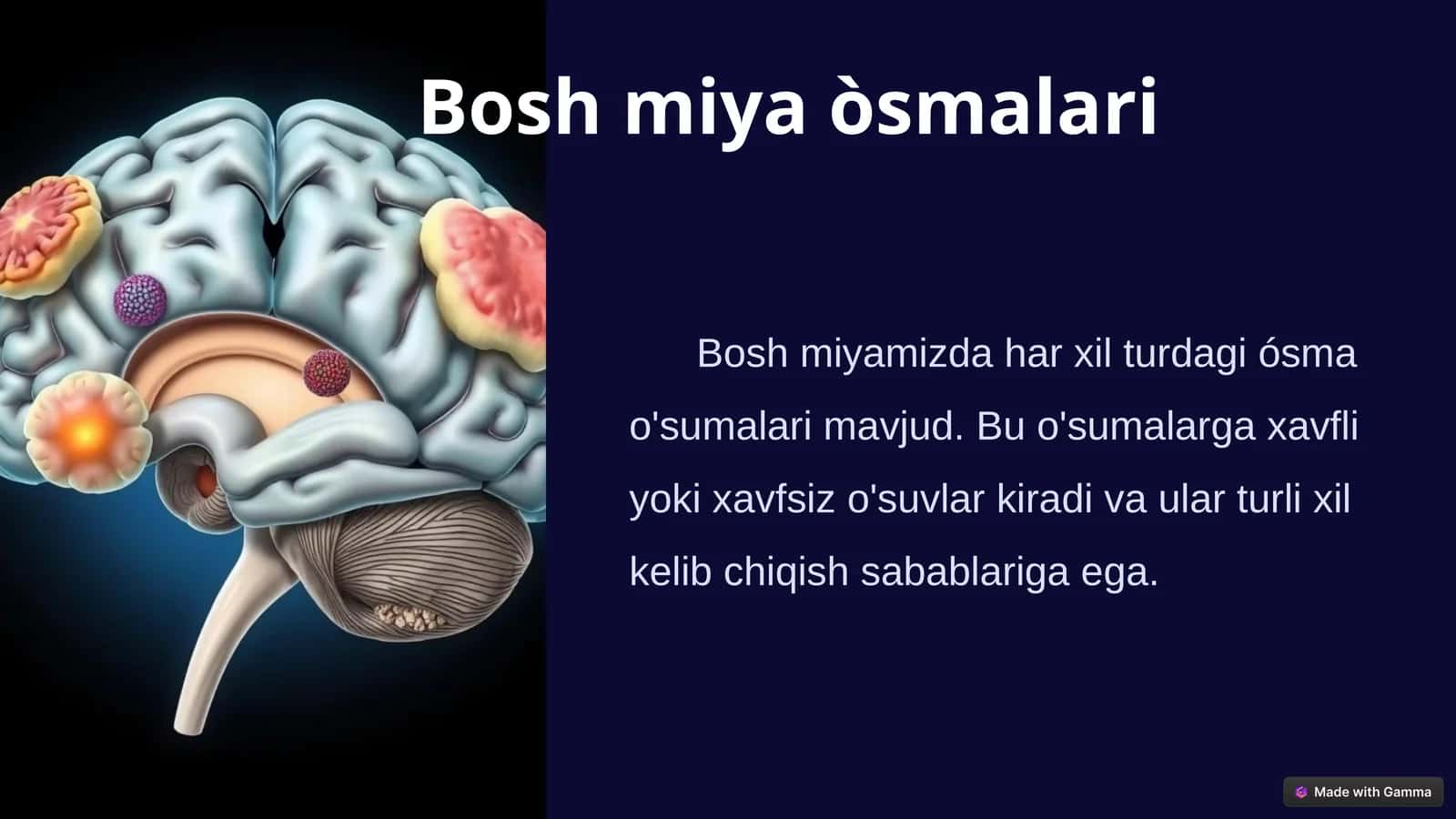 Bosh miya o'smalari