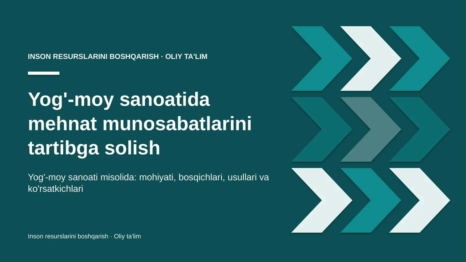 yog' moy sanoatida mehnat munosabatlarini tartibga solish 6460