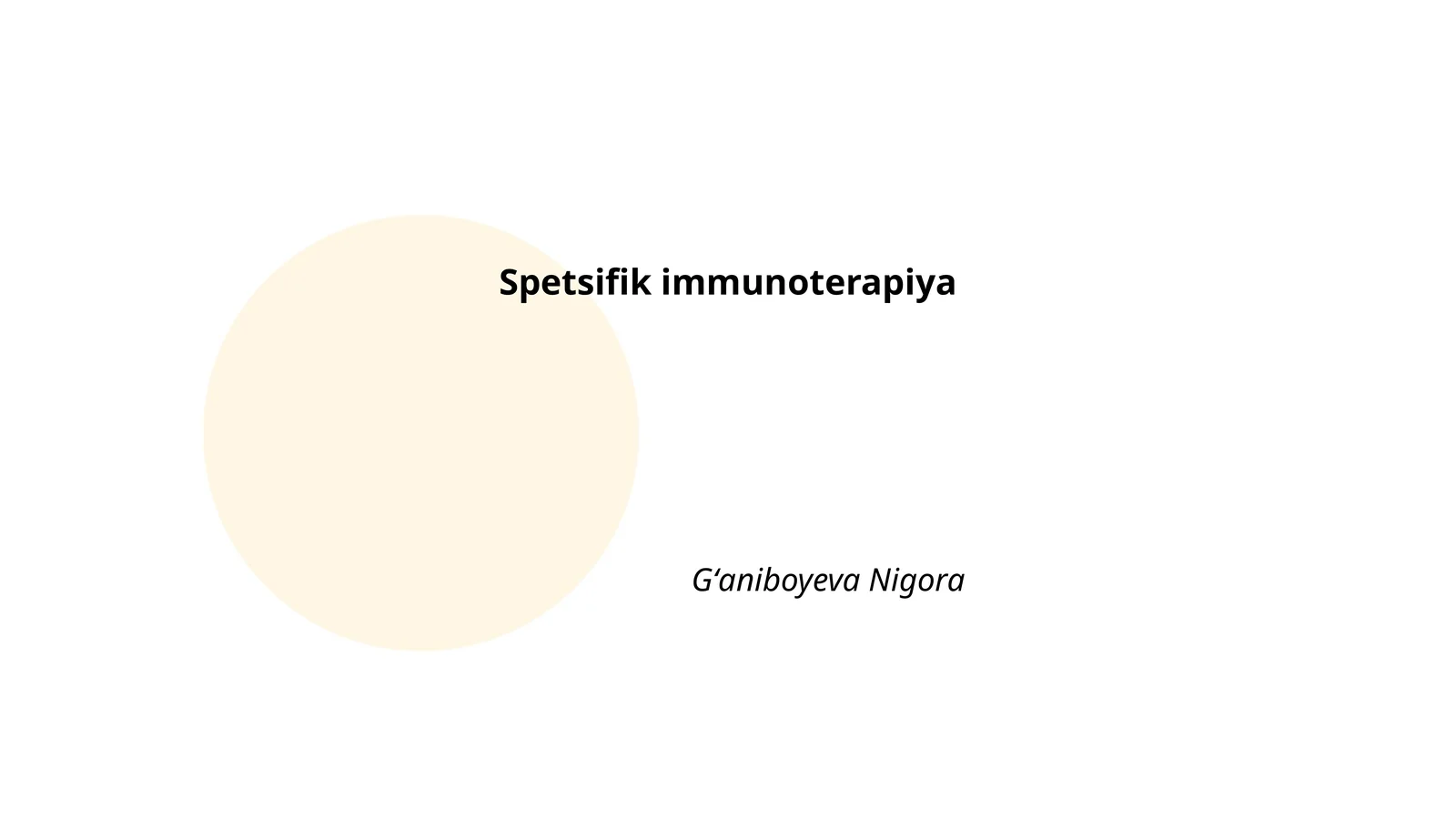 Maxsus immunoterapiya