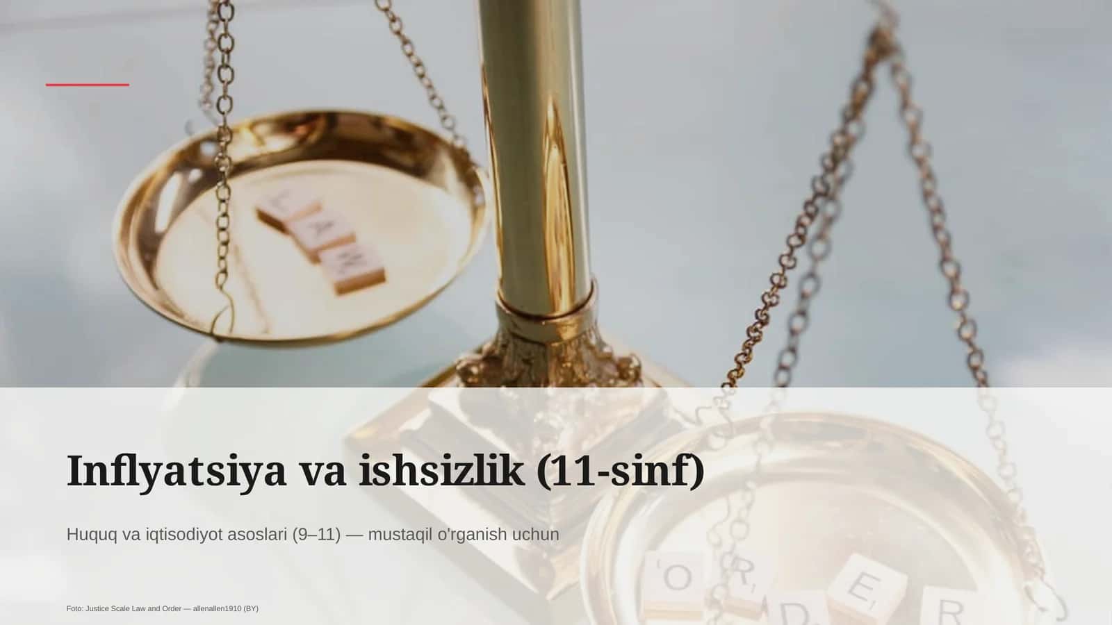 Inflyatsiya va ishsizlik (11-sinf)