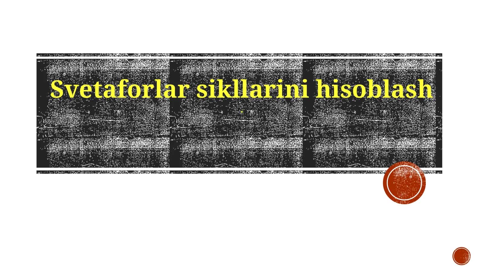 Svetaforlar sikllarini hisoblash