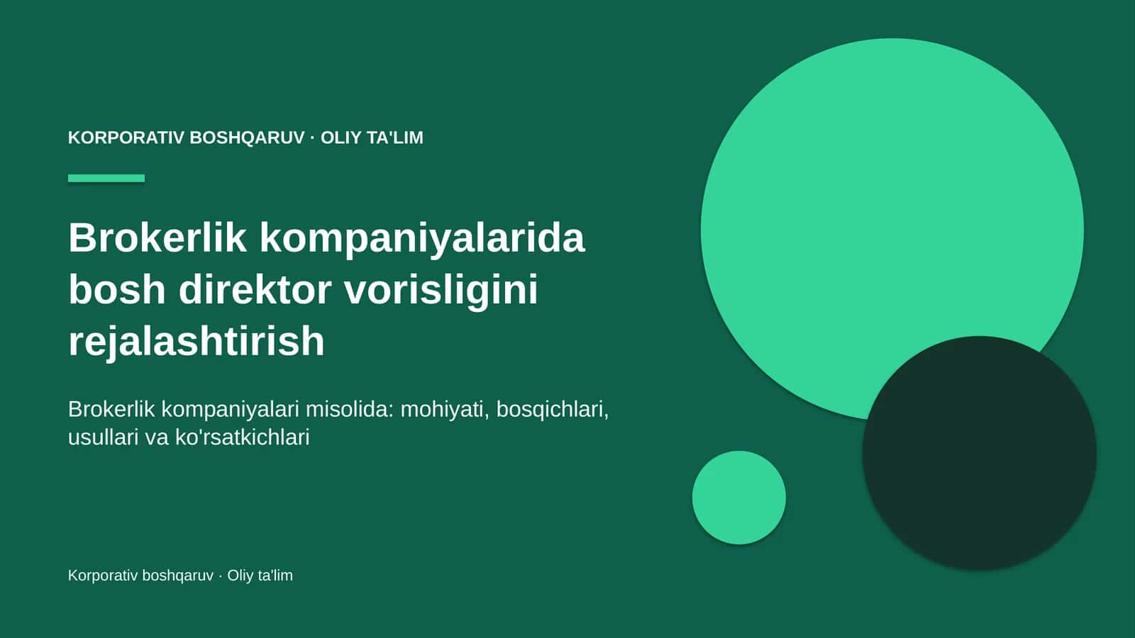brokerlik kompaniyalarida bosh direktor vorisligini rejalashtirish 3746