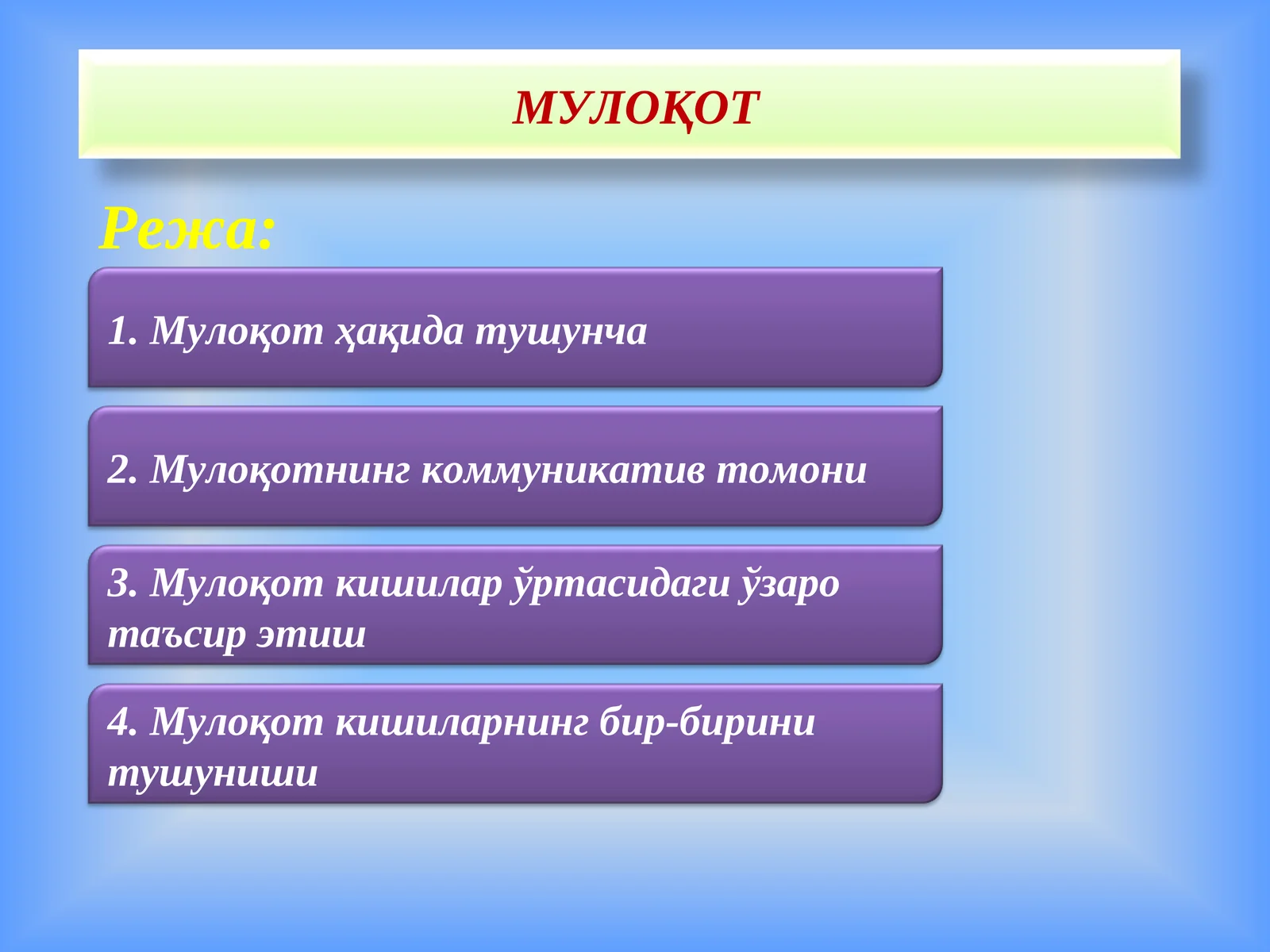 Мулоқот