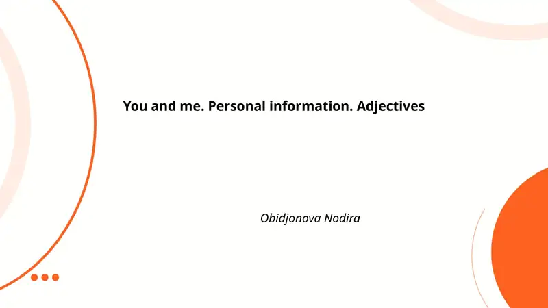 Personal Information