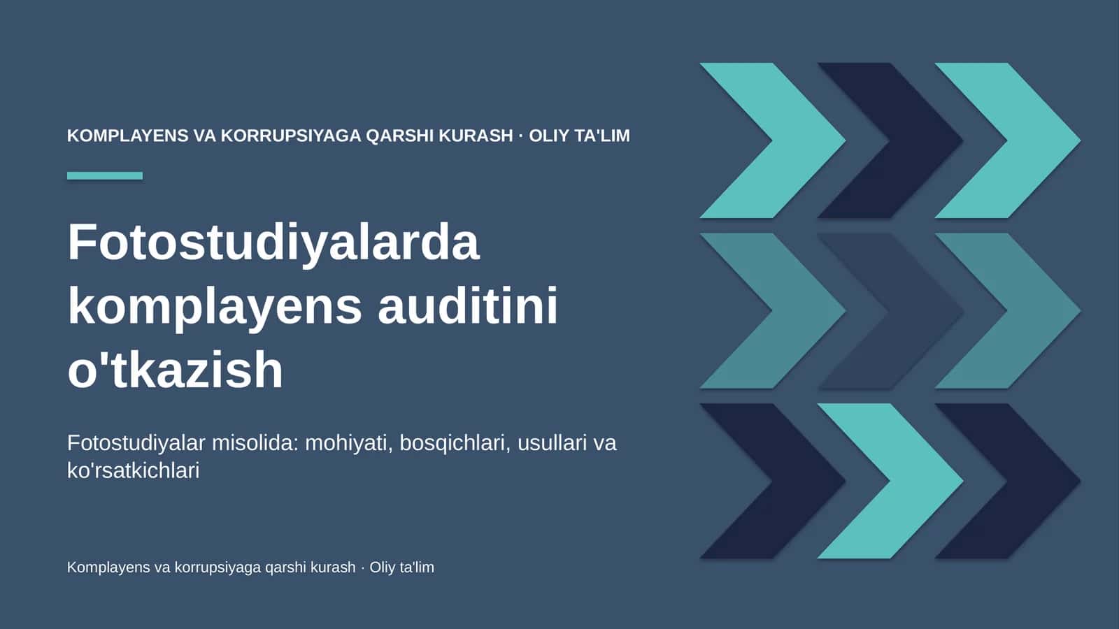 fotostudiyalarda komplayens auditini o'tkazish 3342