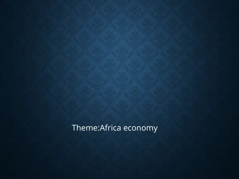 Africa Economy