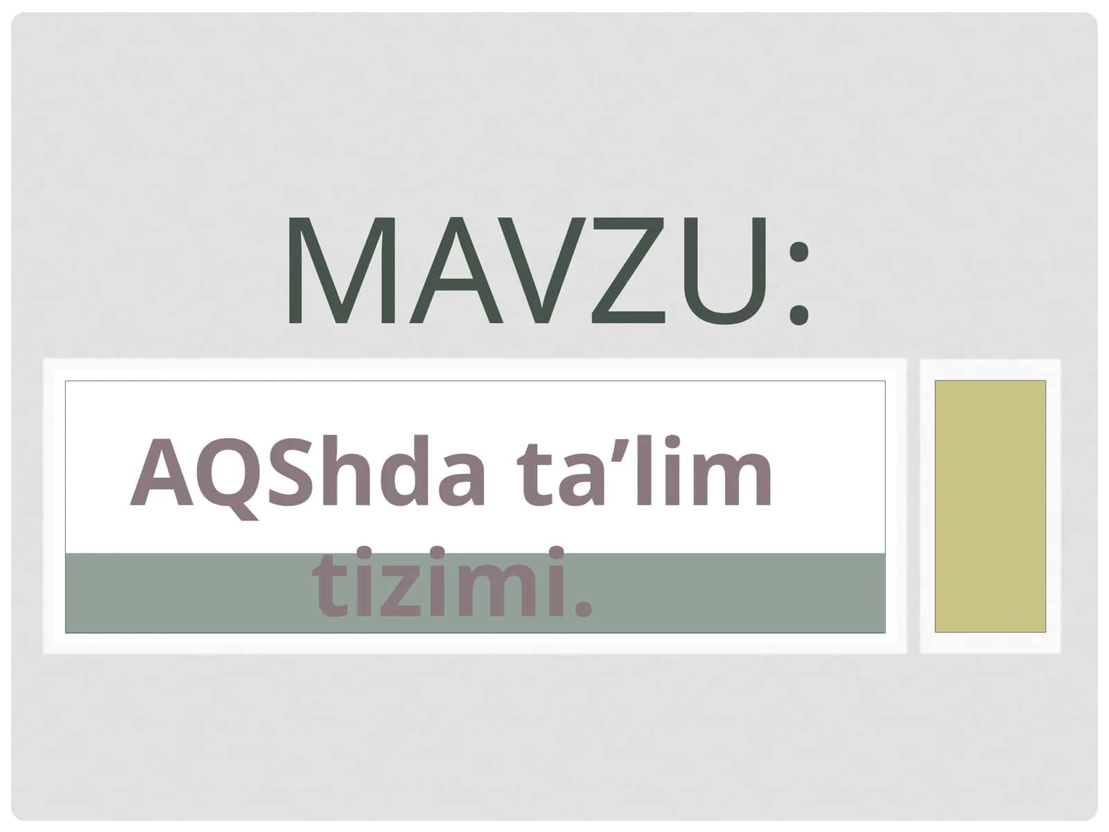 2000-yilda Amerika ta`lim strategiyasi