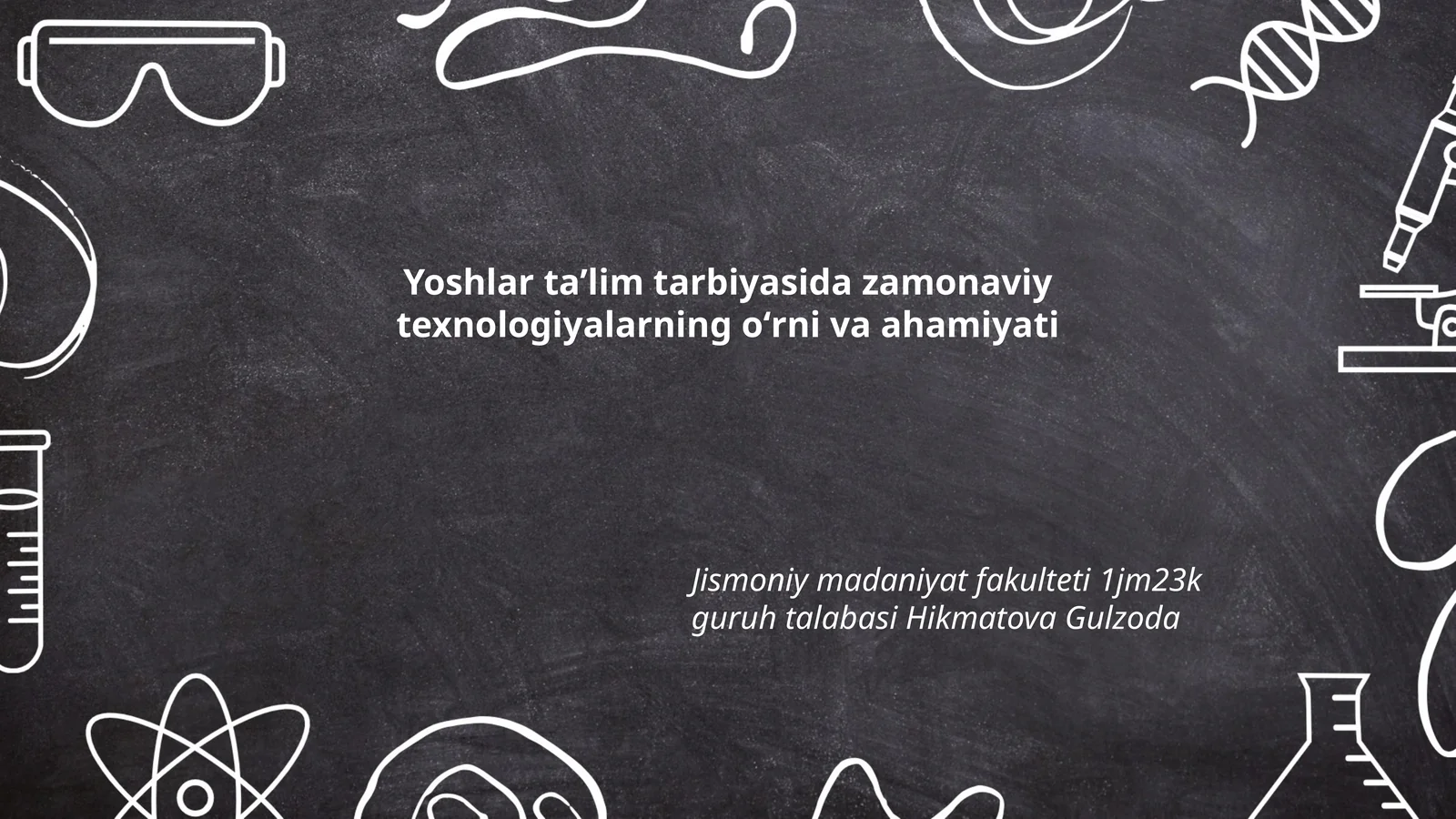 Yoshlar taʼlim tarbiyasida zamonaviy texnologiyalarning oʻrni va ahamiyati