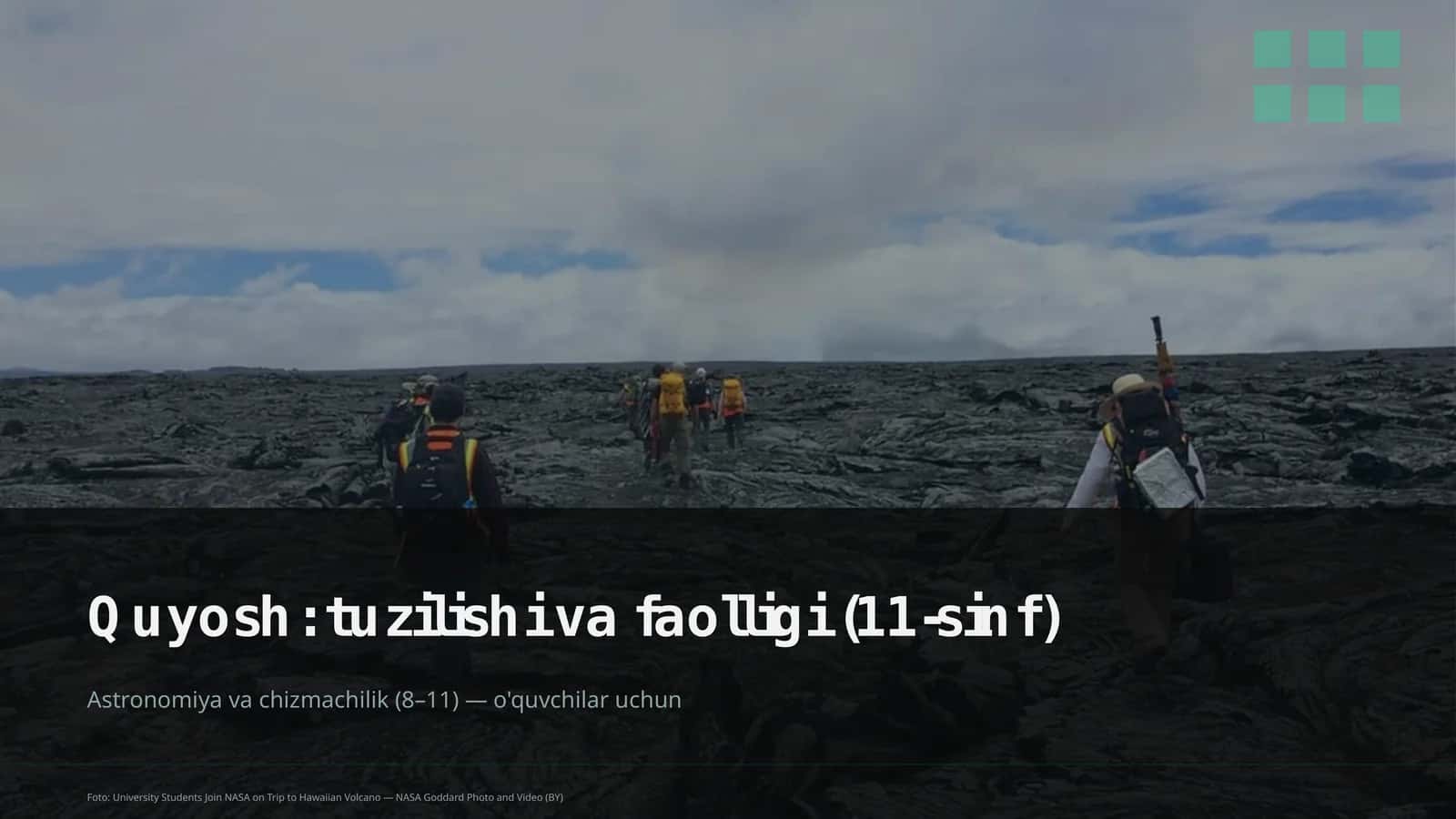 Quyosh: tuzilishi va faolligi (11-sinf)