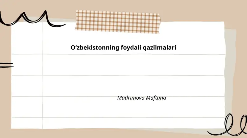 Oʻzbekistonning foydali qazilmalari