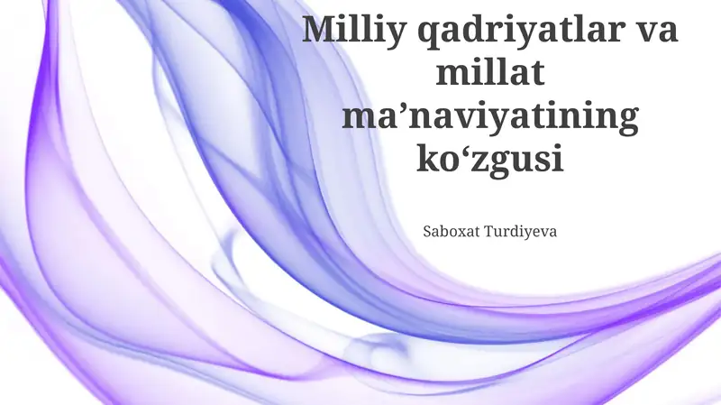 Madaniy merosning saqlanishi va rivojlanishi