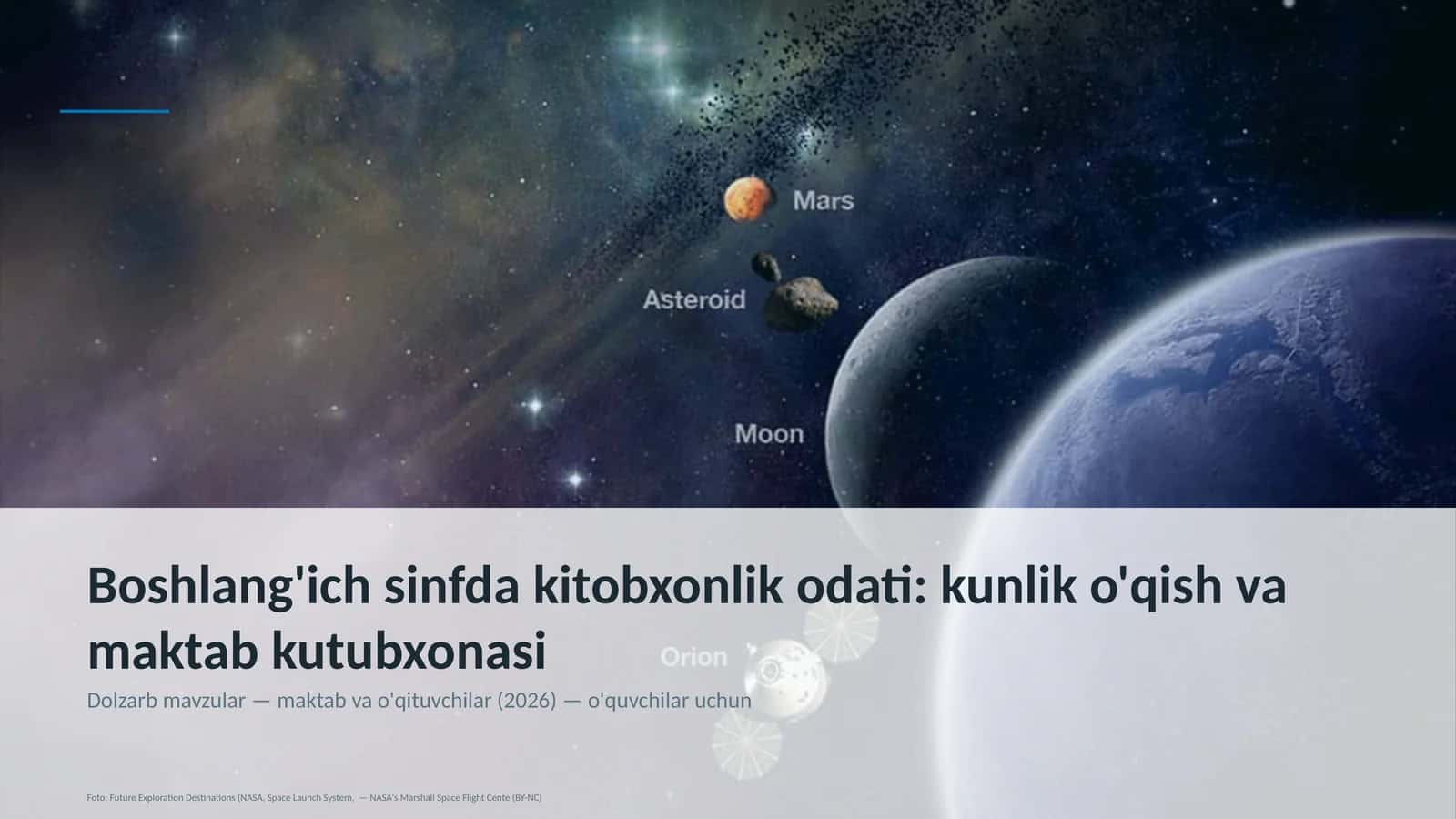 Boshlang'ich sinfda kitobxonlik odati: kunlik o'qish va maktab kutubxonasi