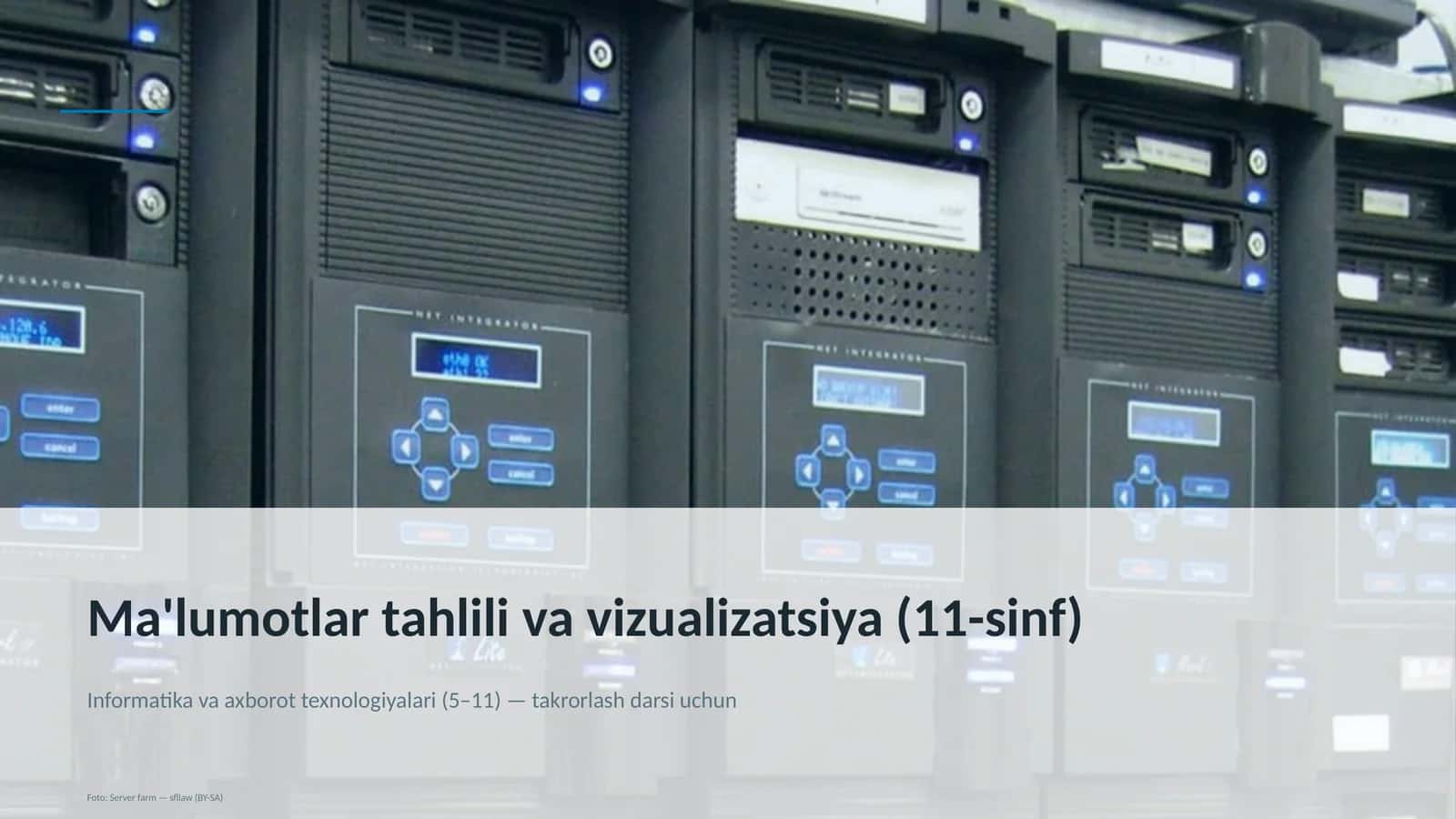 Ma'lumotlar tahlili va vizualizatsiya (11-sinf)