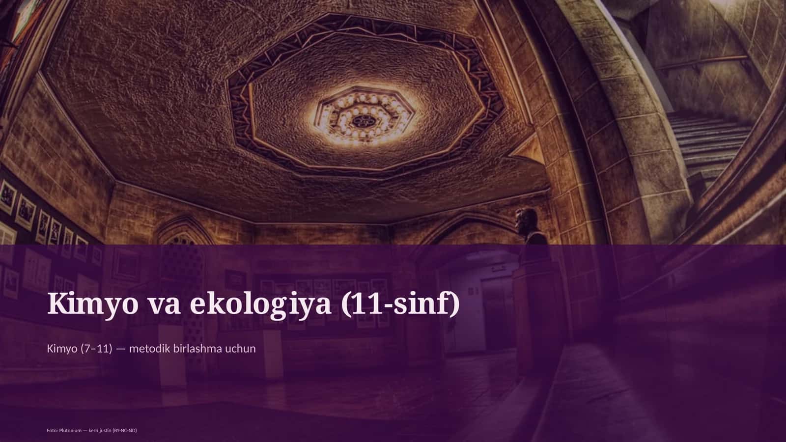 Kimyo va ekologiya (11-sinf)