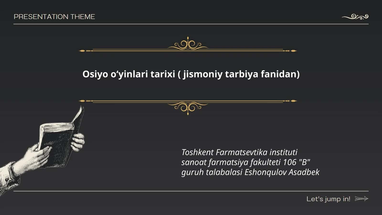Osiyo oʻyinlari tarixi ( jismoniy tarbiya fanidan)