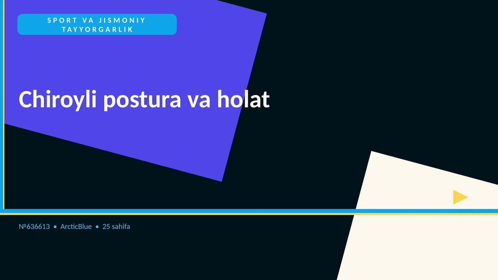 Chiroyli postura va holat