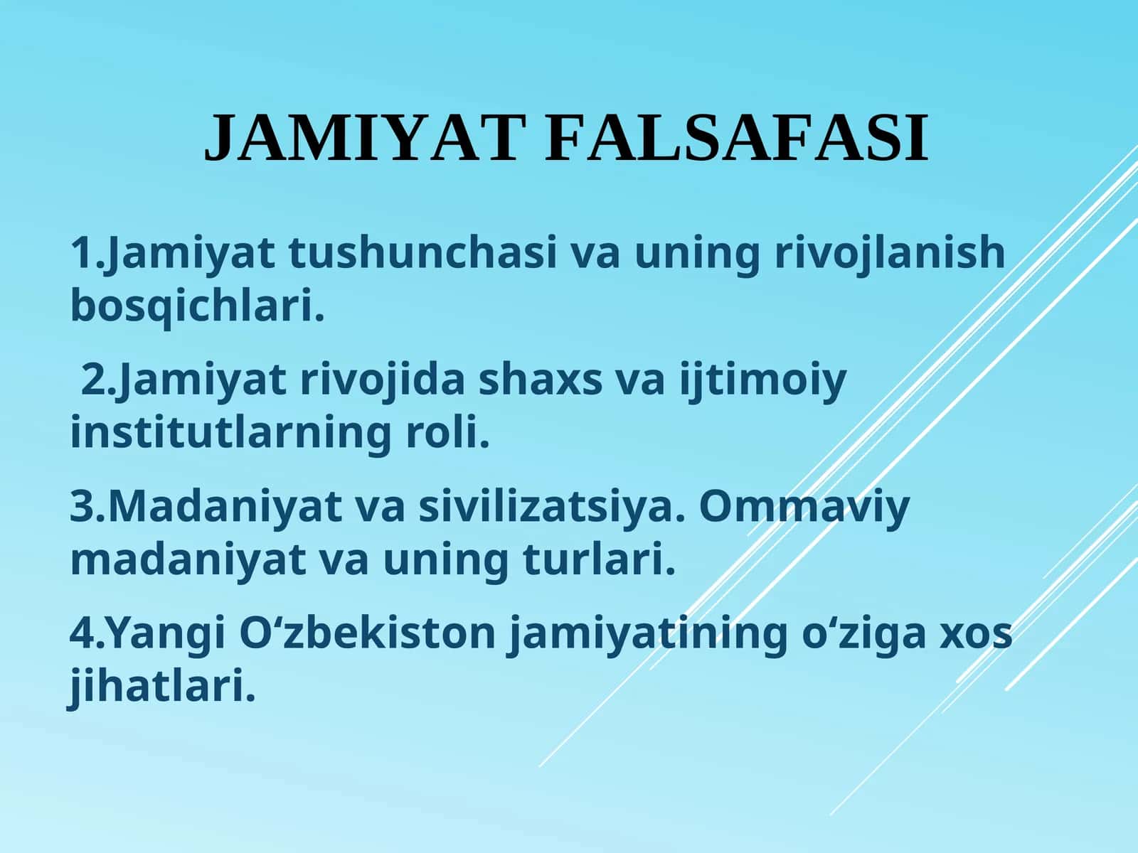 Jamiyat falsafasi