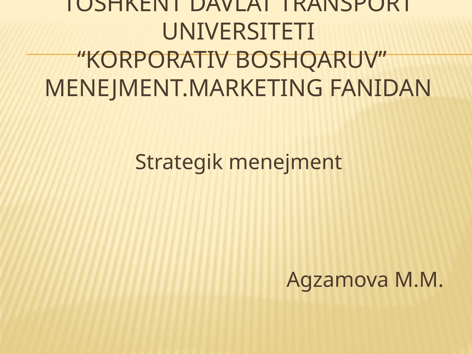 Strategik menejment