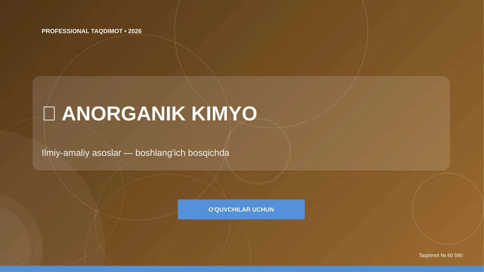 ANORGANIK KIMYO
