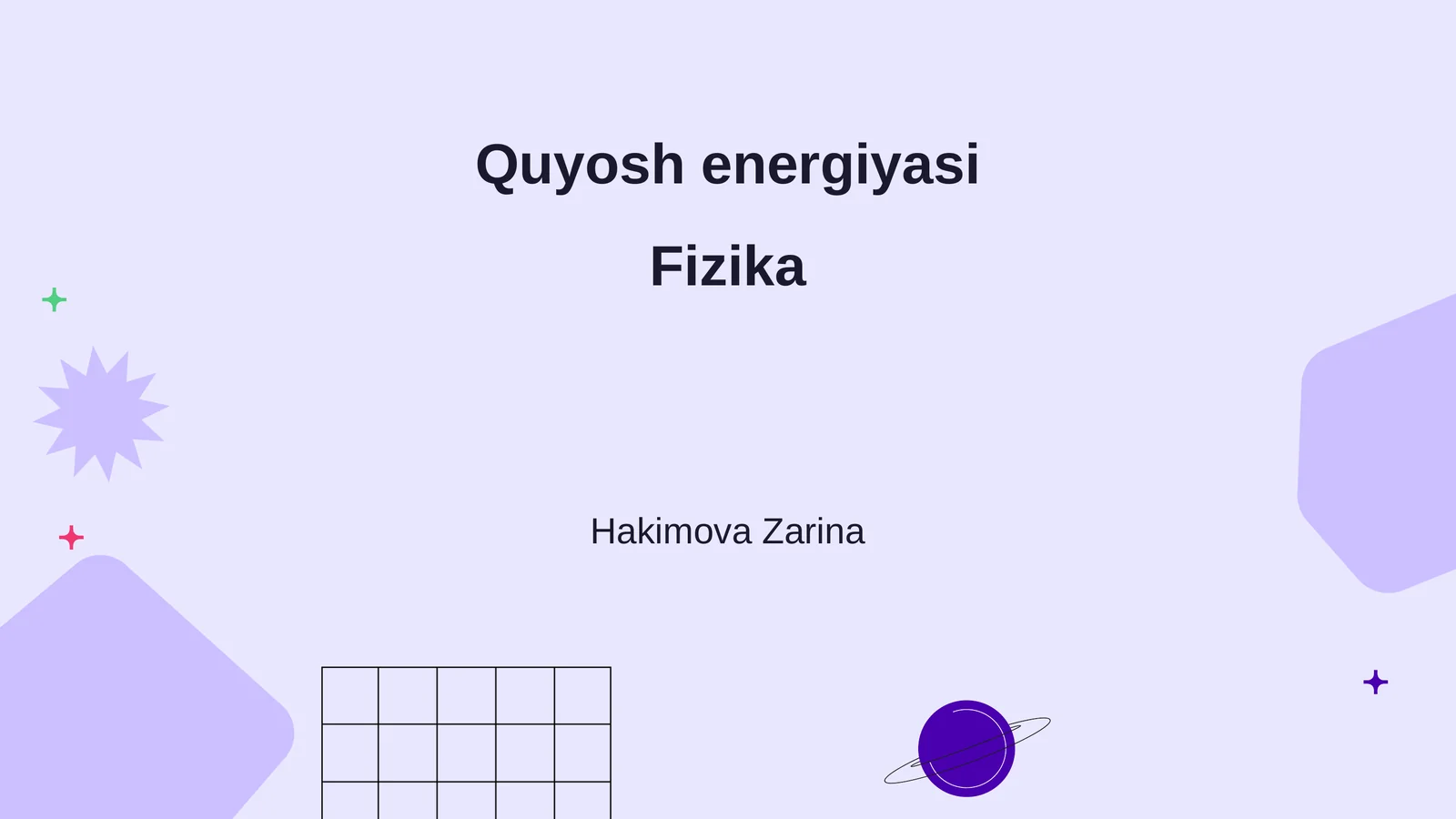 Quyosh energiyasi