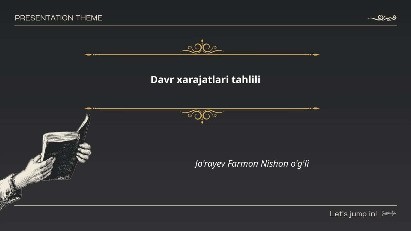 Davr xarajatlari tahlili