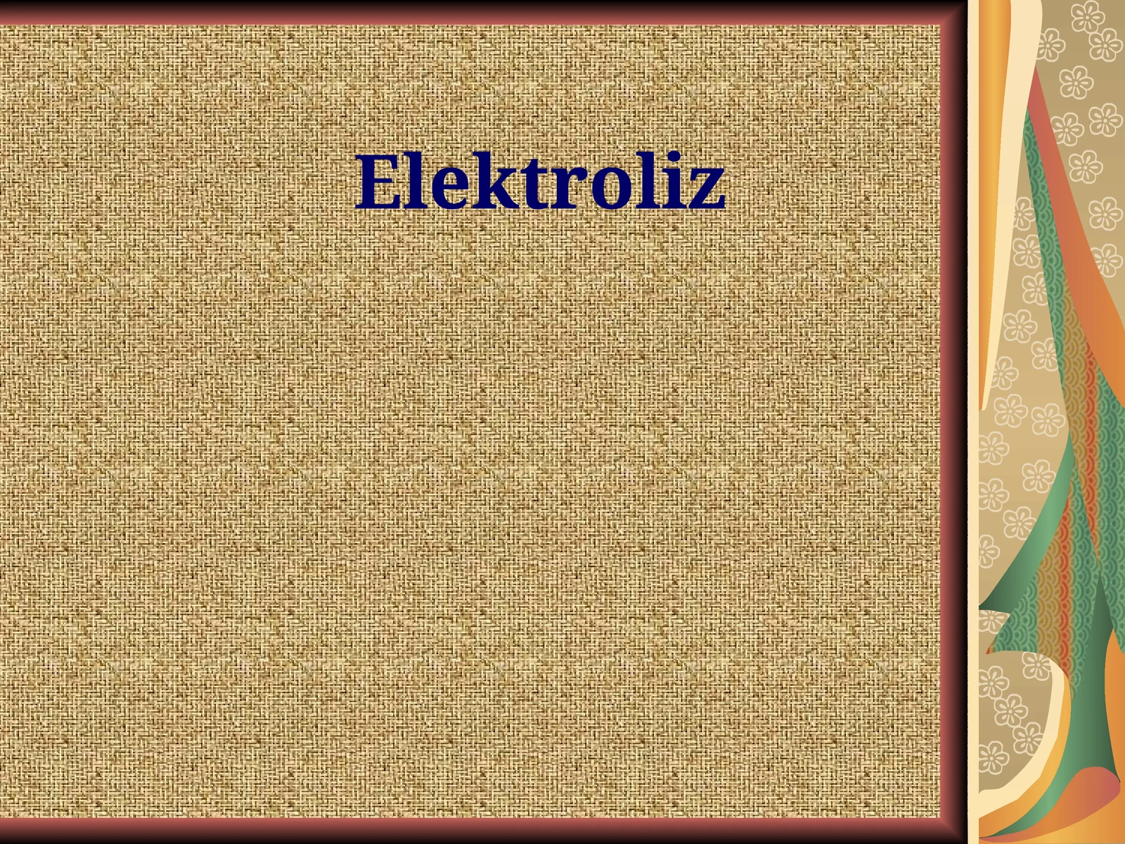 Elektroliz