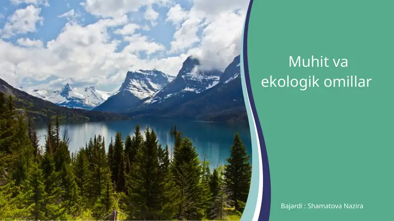 Muhit va ekologik omillar