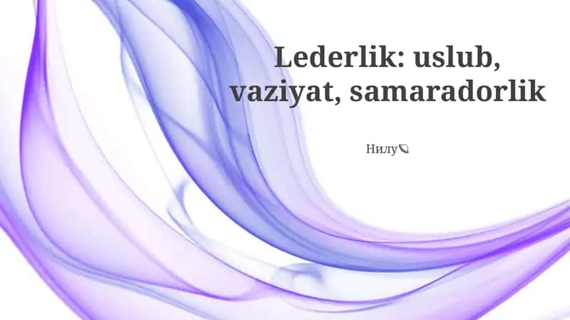 Rahbarlik samaradorligini o'lchash