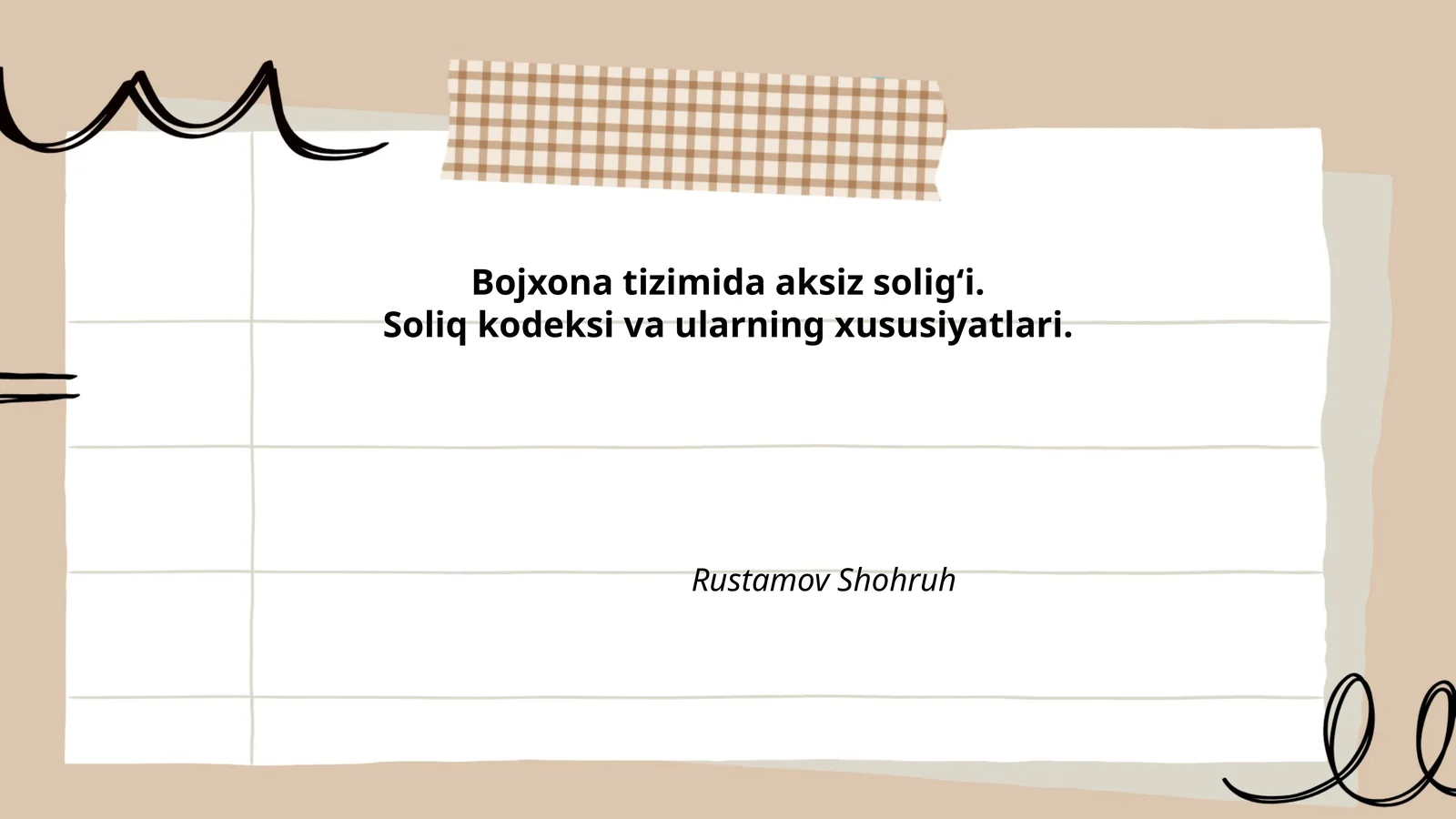 Bojxona tizimida aksiz soligʻi