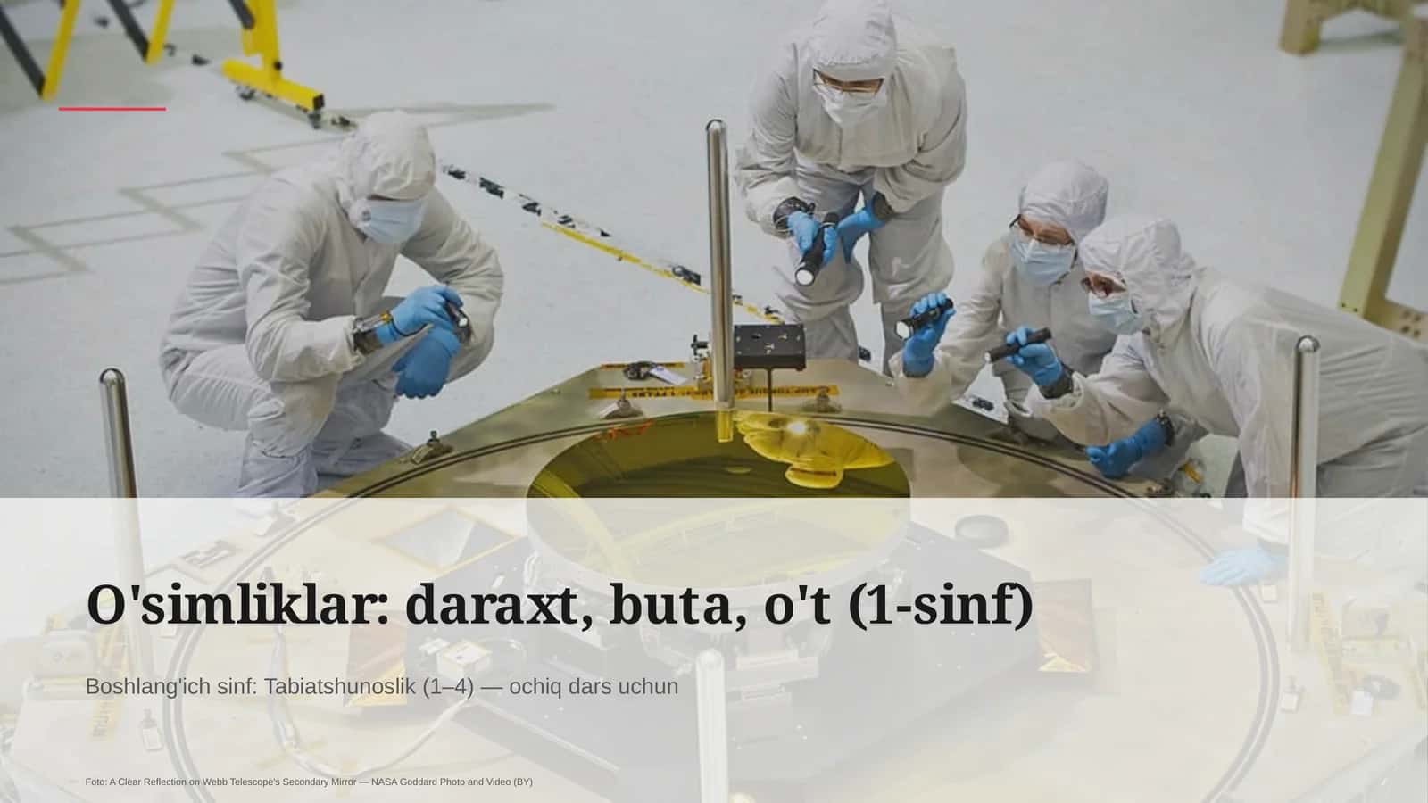Tabiatshunoslik (1–4) — ochiq dars uchun