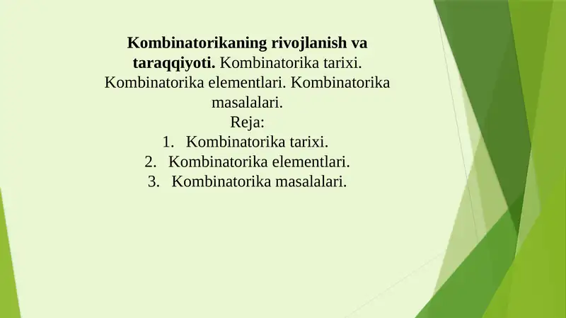 Kombinatorika