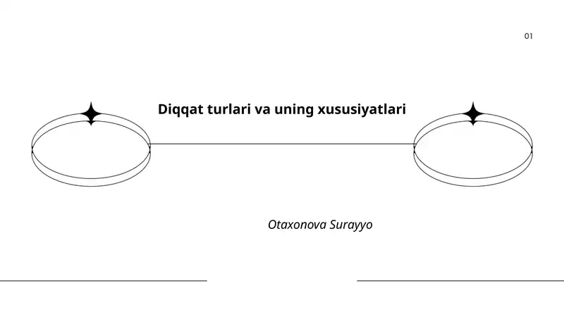 Diqqat turlari va uning xususiyatlari