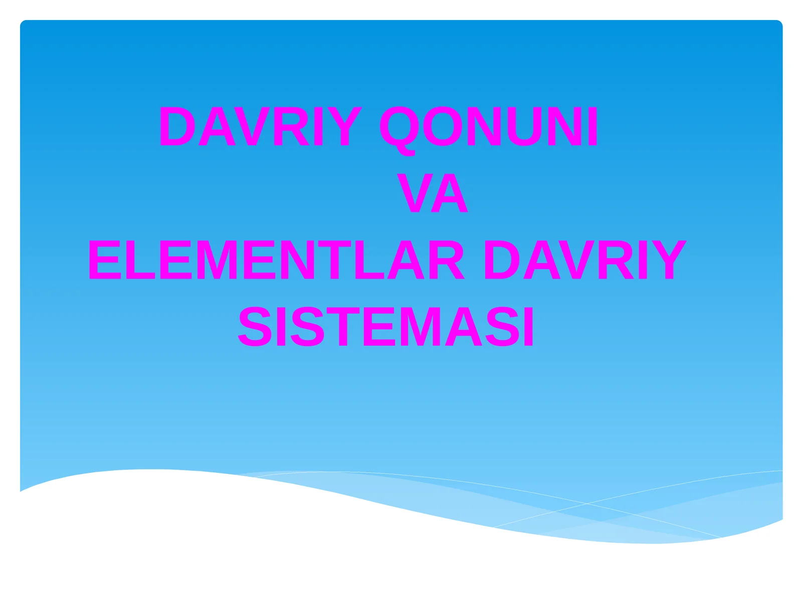 davriy qonun