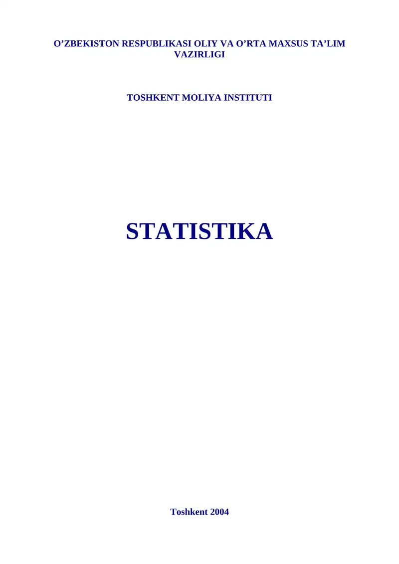 STATISTIKA
