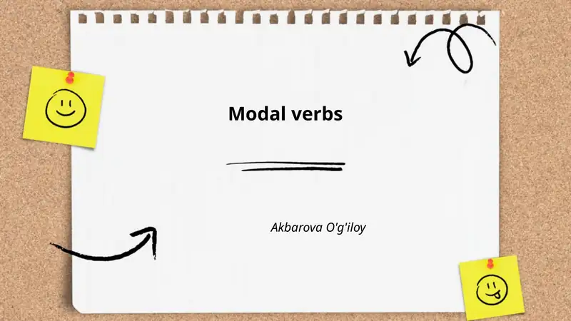 Modal verbs