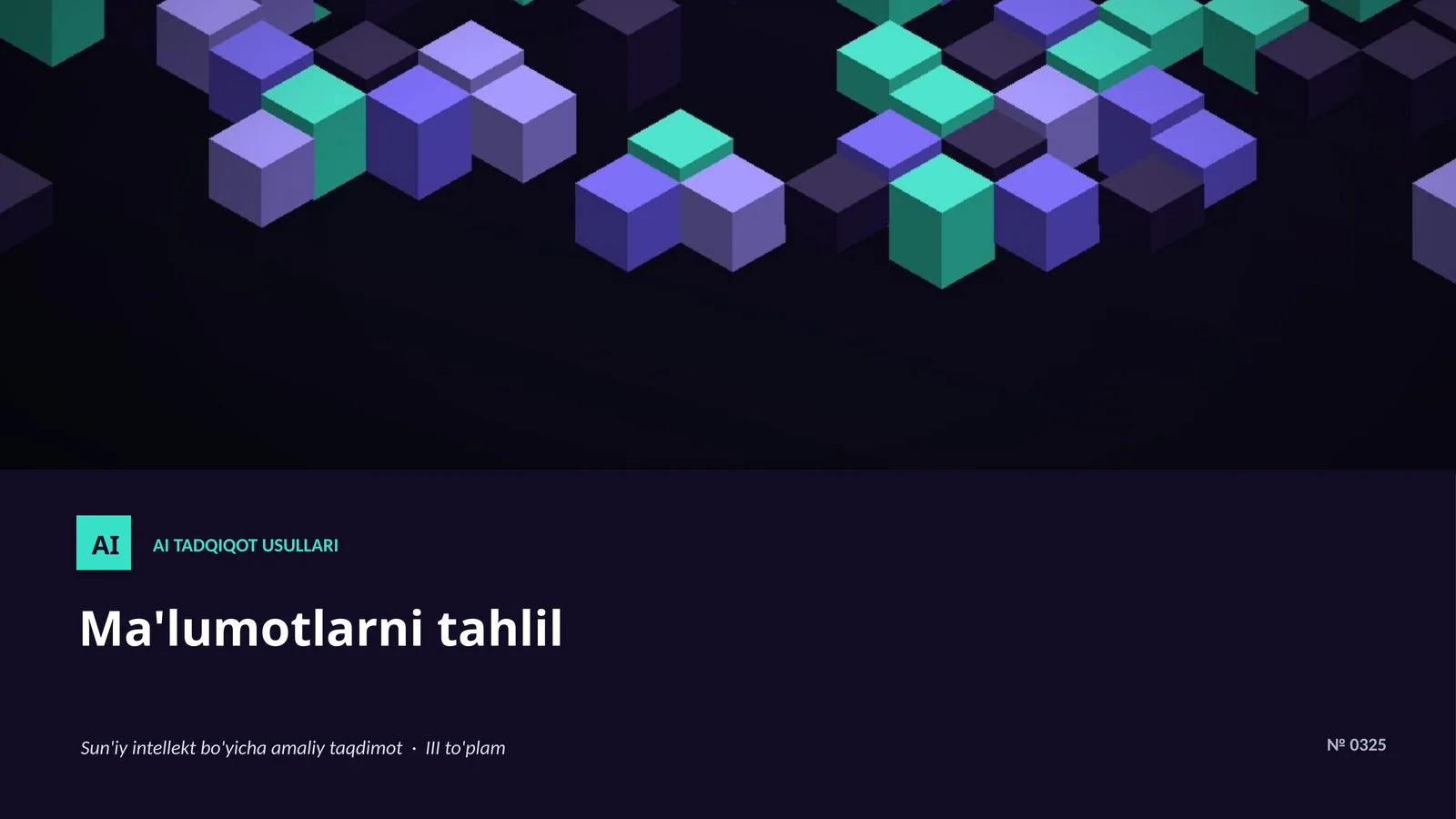 AI TADQIQOT USULLARI