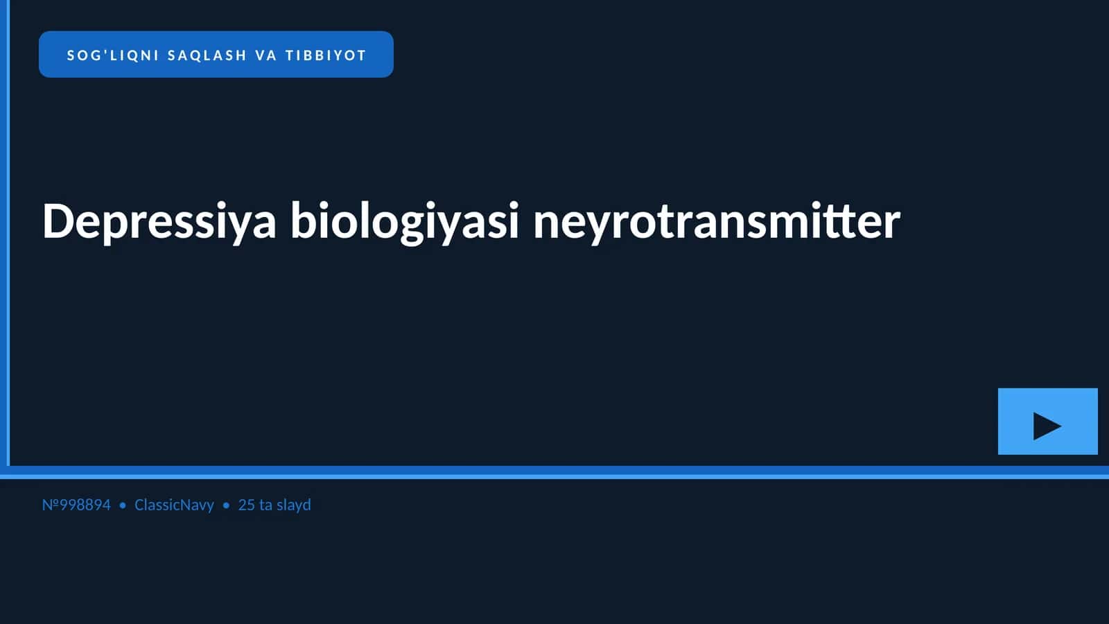 Depressiya biologiyasi neyrotransmitter
