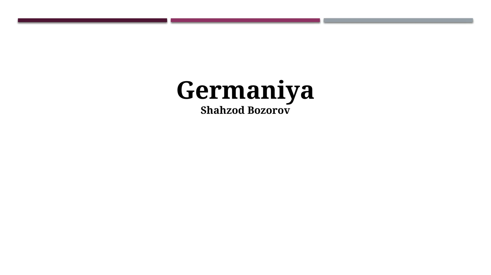 Germaniya tarixi