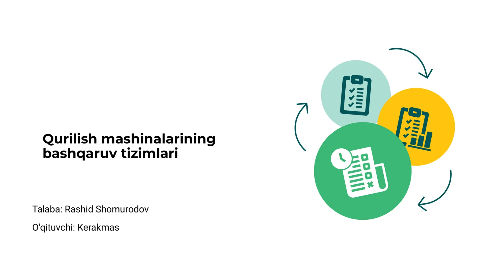 Qurilish mashinalarining bashqaruv tizimlari