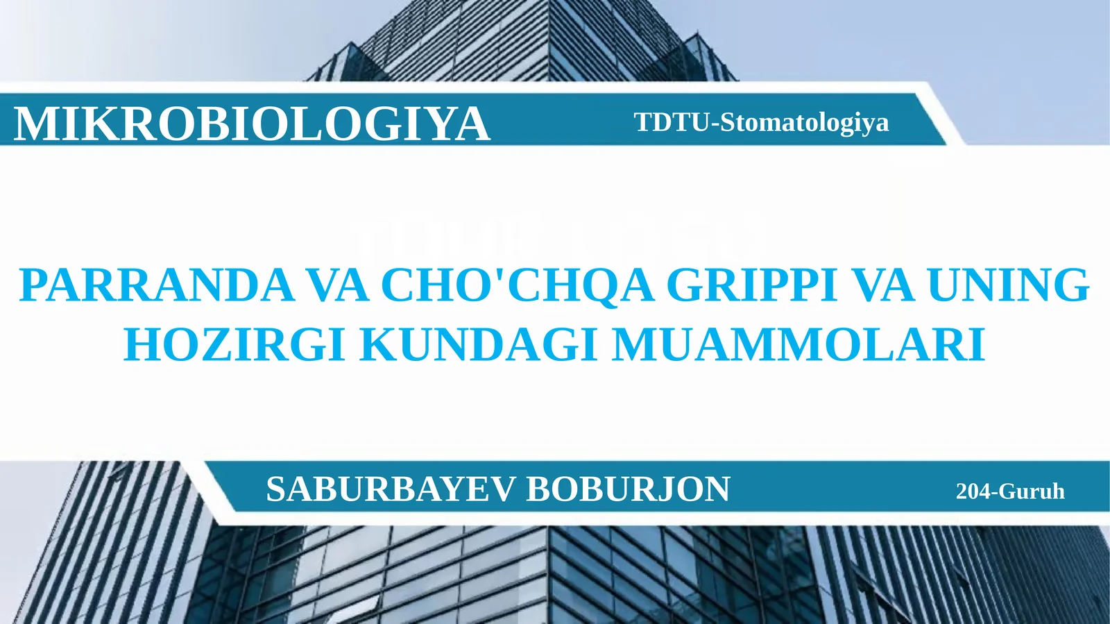 PARRANDA VA CHO'CHQA GRIPPI VA UNING HOZIRGI KUNDAGI MUAMMOLARI