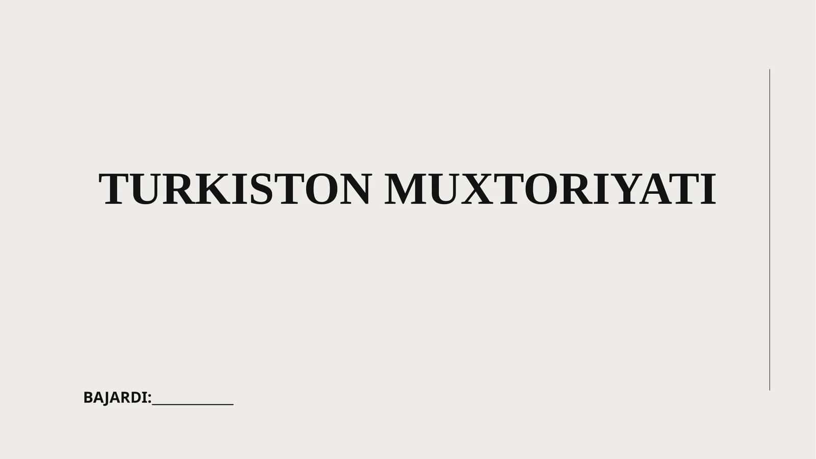 Turkiston Muxtoriyati