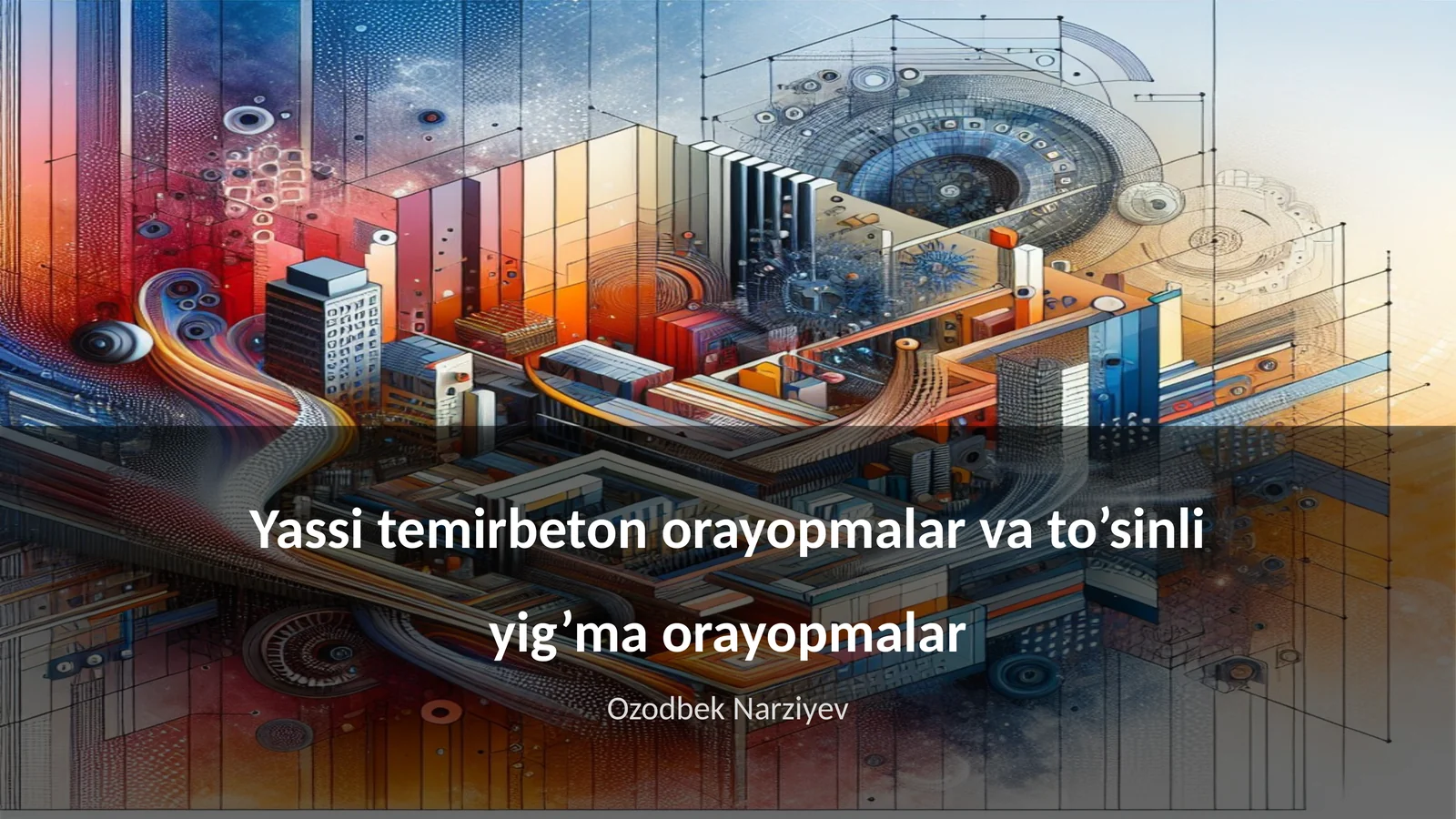 Yassi temirbeton orayopmalar va to’sinli yig’ma orayopmalar
