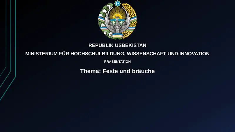 Feste und Bräuche