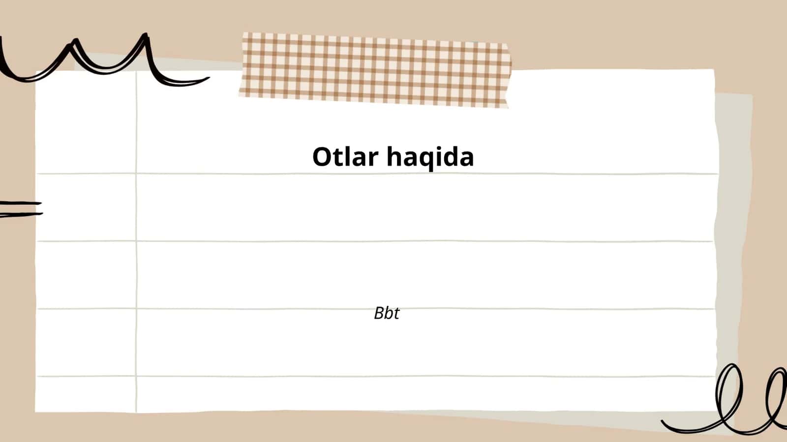Otlarga kirish