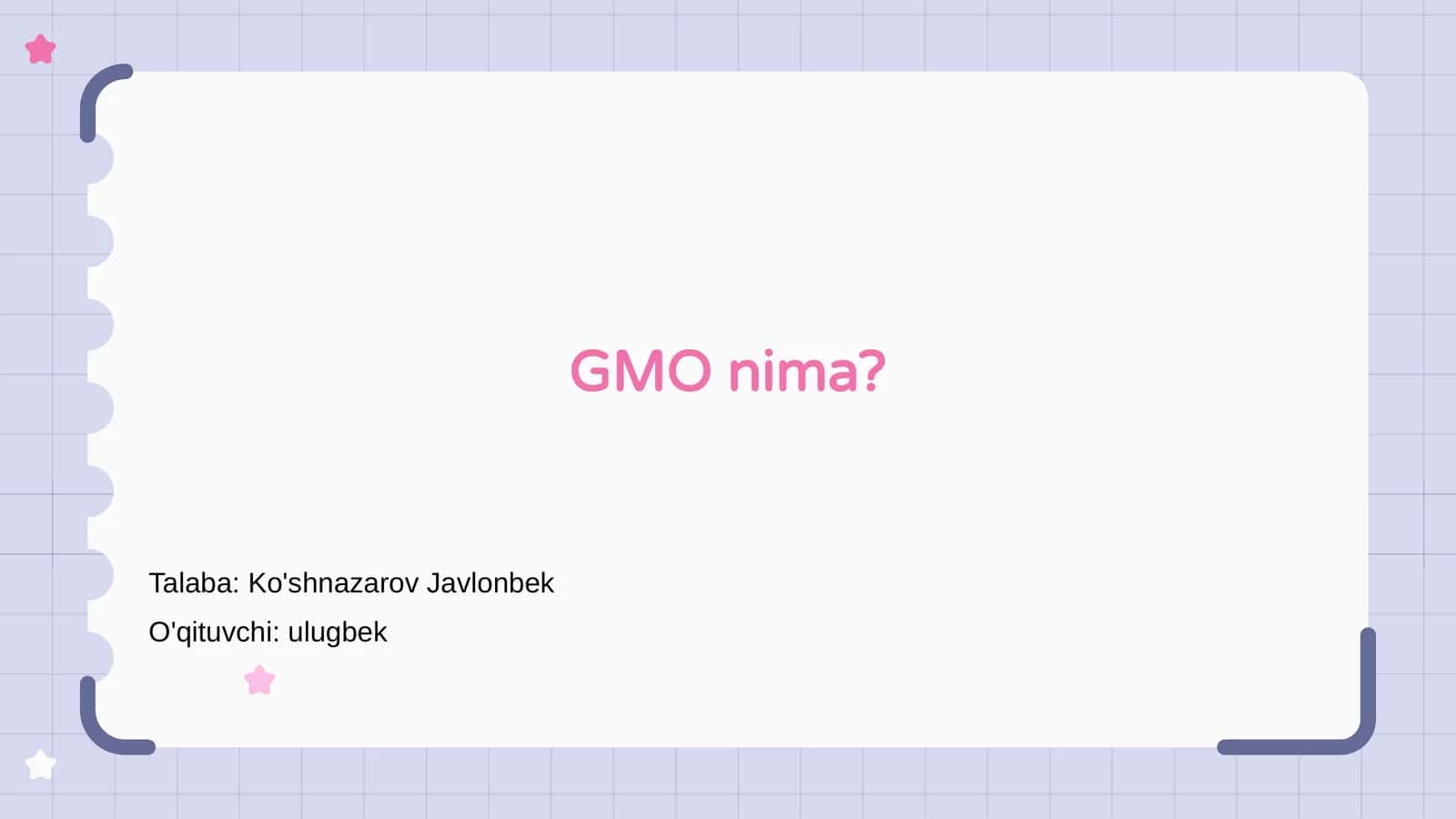 GMO nima?