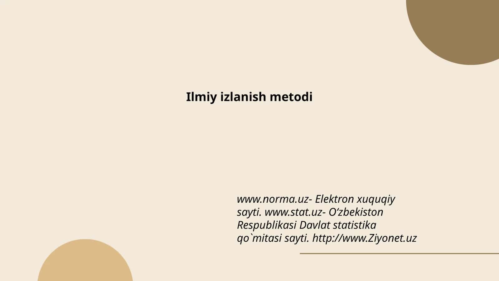 Ilmiy izlanish metodi