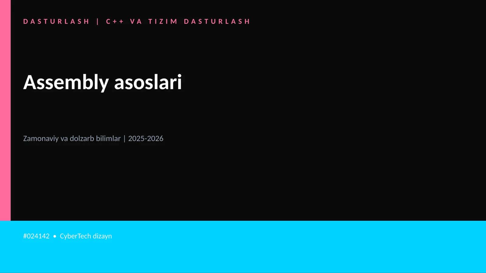 Assembly asoslari
