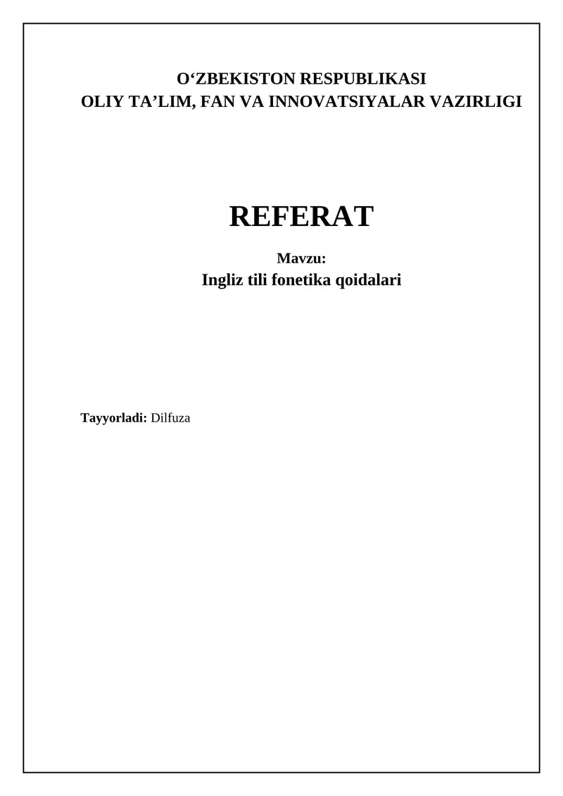 Ingliz tili fonetikasi